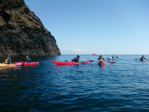 Sea Kayaking with students