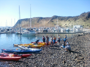 Sea Kayaking with school students